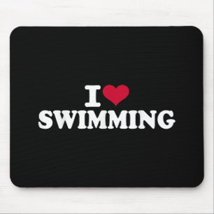 Ich liebe Schwimmen Mousepad