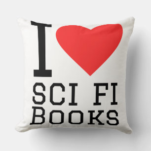 Ich liebe Science-Fiction-Bücher Kissen
