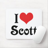 Ich liebe Scott Mousepad (Mit Mouse)