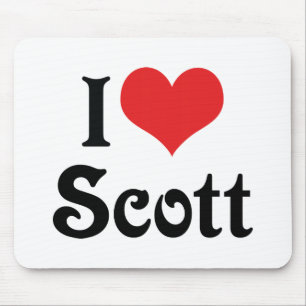Ich liebe Scott Mousepad