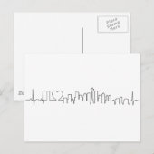 Ich Liebe Seattle in einem außergewöhnlichen Stil Postkarte (Vorne/Hinten)
