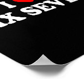 Ich liebe sechs sieben ich liebe 67 lustiges Meme  Poster (Ecke)