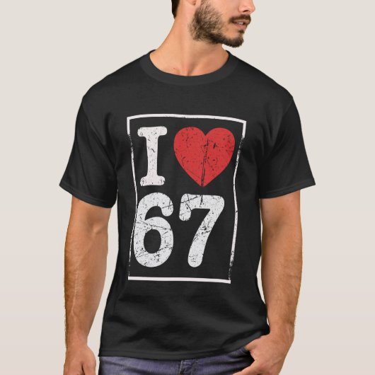 Ich liebe sechs sieben T-Shirt (Vorderseite)