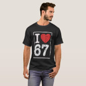 Ich liebe sechs sieben T-Shirt (Vorne ganz)