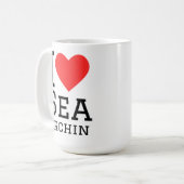 Ich liebe Seeigel Kaffeetasse (Vorderseite Links)