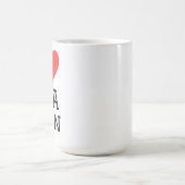 Ich liebe Seelöwen Kaffeetasse (Mittel)
