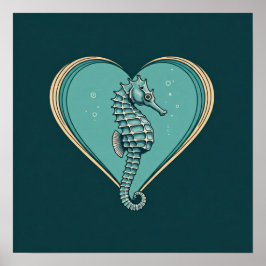 Ich liebe Seepferde Poster