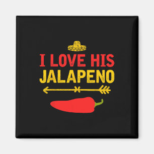 Ich Liebe sein Jalapeno Matching Couple Cinco De M Magnet