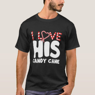 Ich Liebe seine Candy Cane, ich mag ihre Laken pas T-Shirt