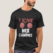 Ich Liebe seine Candy Cane, ich mag ihre Laken pas T-Shirt (Vorderseite)