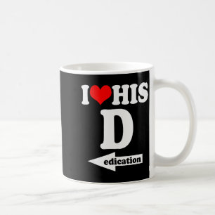 Ich liebe seine Hingabe Lustiger Valentinstag Paar Kaffeetasse