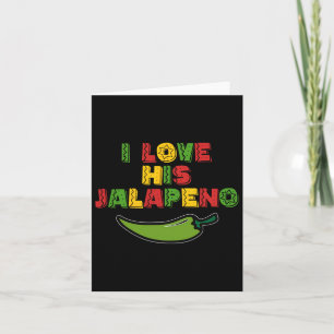 Ich Liebe Seine Jalapeno I Liebe Ihr Tacos Funny C Karte