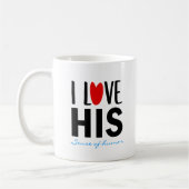 Ich Liebe seinen... (Angewohnt), Valentinstag Kaffeetasse (Links)