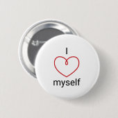 Ich Liebe selbst Design Button (Vorne & Hinten)
