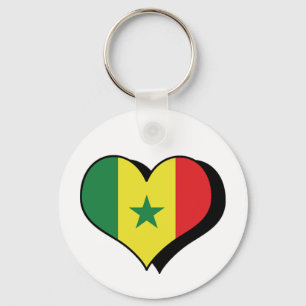 Ich liebe Senegal Schlüsselanhänger