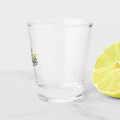 Ich liebe Senior-Softball-Flaschenkühler Schnapsglas (Rechts)