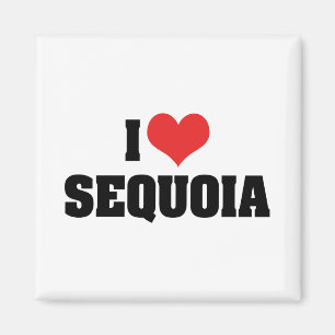 Ich liebe Sequoia Magnet