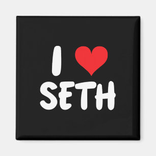 Ich liebe Seth - Herz - Name Magnet
