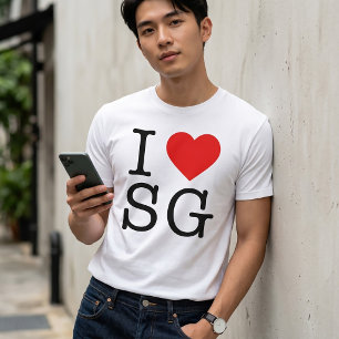 ICH LIEBE SG ICH LIEBE SG SINGAPUR T-SHIRT