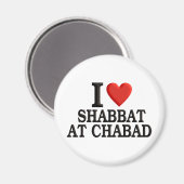 Ich Liebe Shabbat in Chabad Magnet (Vorderseite/Rückseite)