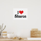 Ich liebe Sharon Poster (Küche)