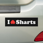 Ich liebe Sharts Autoaufkleber (Auf Auto)