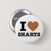 Ich liebe Sharts Button (Vorne & Hinten)