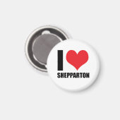 Ich liebe Shepparton Magnet (Vorderseite/Rückseite)
