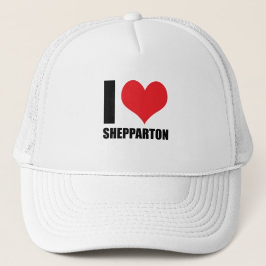 Ich liebe Shepparton Truckerkappe (Vorderseite)