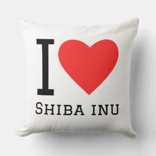 Ich liebe Shiba Inu Kissen
