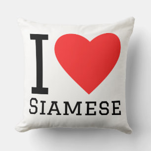 Ich liebe Siamese  Kissen