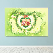 Ich Liebe Sie 4 ummantelte Canvas Leinwanddruck (Insitu (Holzboden))