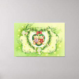Ich Liebe Sie 4 ummantelte Canvas Leinwanddruck