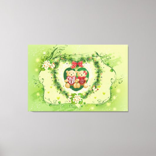 Ich Liebe Sie 4 ummantelte Canvas Leinwanddruck (Vorderseite)