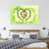 Ich Liebe Sie 4 ummantelte Canvas Leinwanddruck (Insitu (Schlafzimmer))