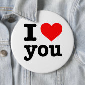 "ICH LIEBE SIE" 6 Zoll Button (Beispiel)