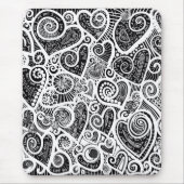 Ich Liebe Sie Abstrakte Scratch Art Design Mousepad (Vorne)