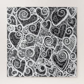 Ich Liebe Sie Abstrakte Scratch Art Design Puzzle (Vertikal)