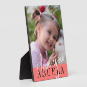 Ich Liebe Sie Abuela Custom Foto Fotoplatte (Seite)