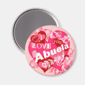 Ich Liebe Sie Abuela Magnet (Vorderseite/Rückseite)