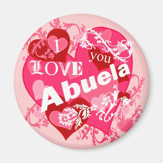 Ich Liebe Sie Abuela Magnet (Vorne)