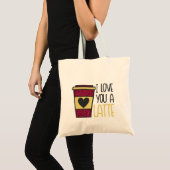 Ich Liebe Sie Alatte Tote Bag Tragetasche (Vorderseite (Produkt))