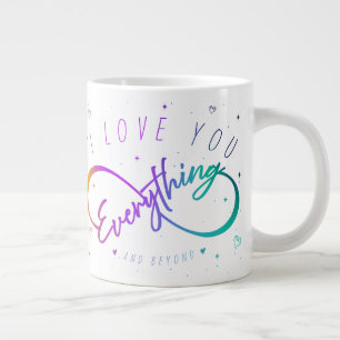 Ich Liebe Sie alles & darüber (Liebe Tasse) Jumbo-Tasse