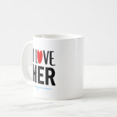 Ich Liebe sie... (Angewohnt), Valentinstag Kaffeetasse (Vorderseite Links)