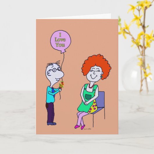 "Ich Liebe Sie" Anniversay Karte (Gelbe Blume)