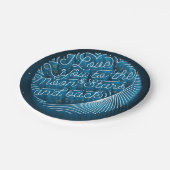 Ich Liebe Sie auf den Mond und die Sterne / 7" Pap Pappteller (Schrägansicht)