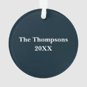 Ich Liebe Sie auf den Mond und die Sterne Acryl-Or Ornament (Rückseite)