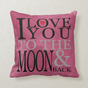 Ich Liebe Sie auf den Mond und zurück dekorative K Kissen