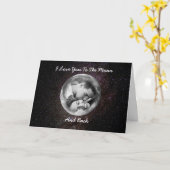 Ich Liebe Sie auf den Mond und zurück, individuell Karte (Gelbe Blume)