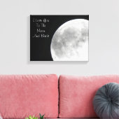 Ich Liebe Sie auf den Mond und zurück Leinwand dru (Insitu (Wohnzimmer))